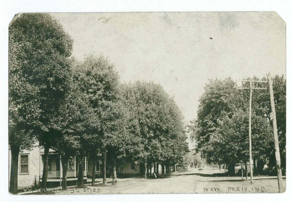 Downtown New Paris Historical View